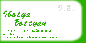 ibolya bottyan business card